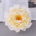 Silk simulation peony flower head in multiple colours for wedding and photography decor