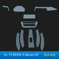 Transparent TPU protective film for BMW 3 Series dashboard and interior panels