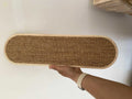 Sisal hemp and wood wall-mounted cat scratch board, 45cm x 16cm, pastoral style, single board