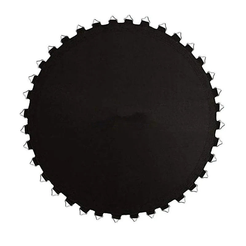 Large round elastic bungee fabric for trampoline replacement with button attachment system
