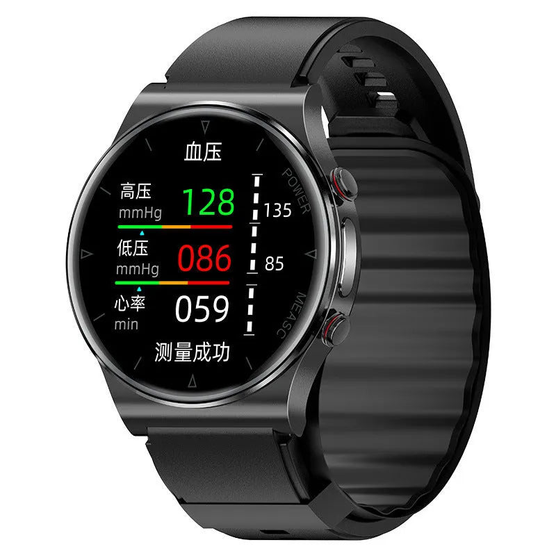 Sleep health multi-sport smart watch, P70 Black, zinc alloy body, tempered glass, TPU strap