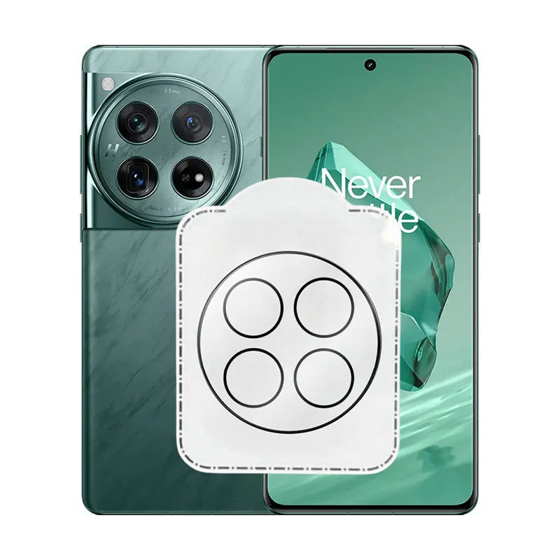 Large arc HD tempered glass screen protector for OnePlus 12 Find N3 OnePlus 11 with black alignment ring