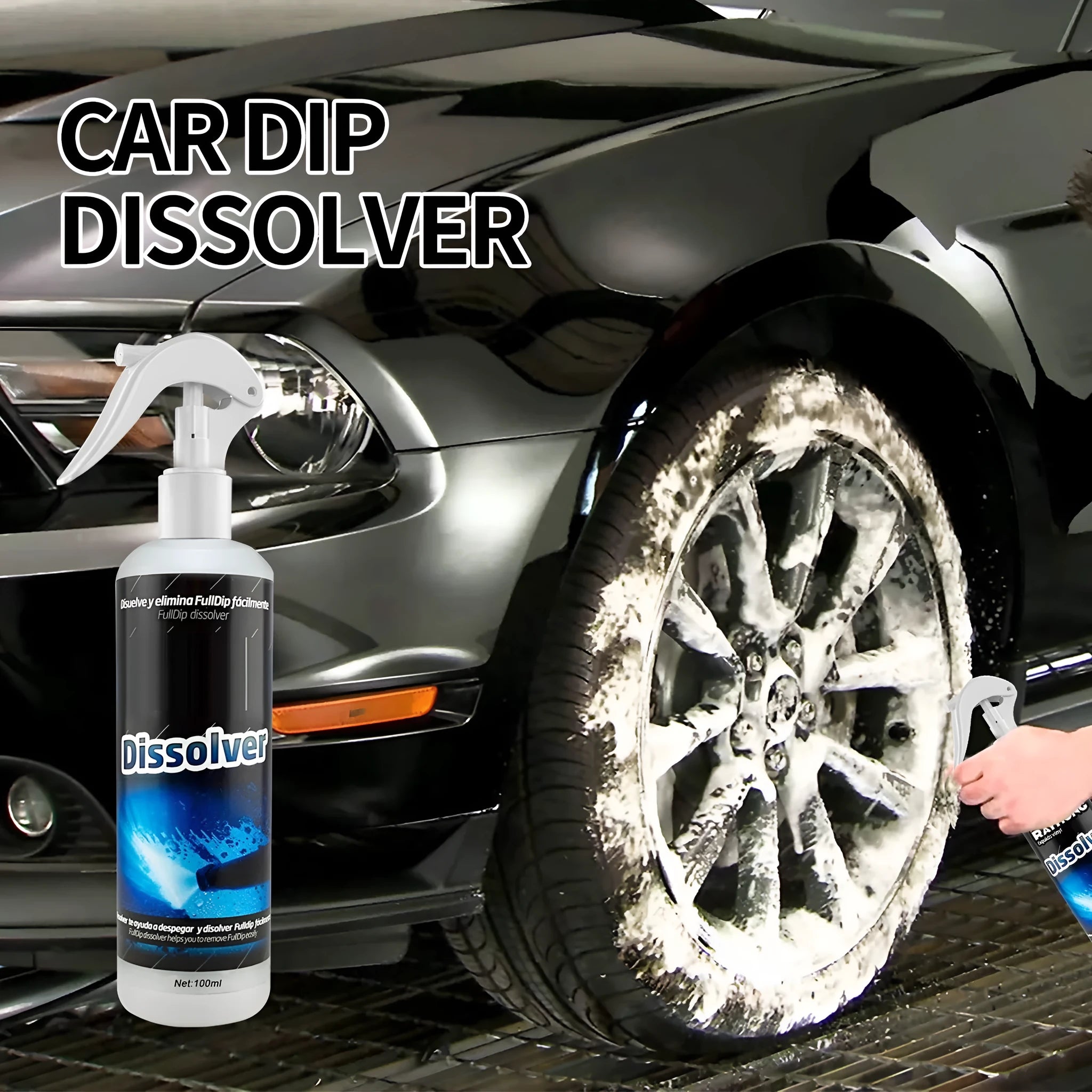 100ml car foam cleaning agent spray bottle for interior seat stain removal