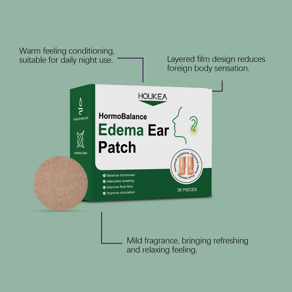Edema Ear Patch pack of 36 tablets with wormwood, aesculus chinensis, dandelion root and yam extract