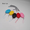 Oval 120dB personal alarm for women, elderly and children in black, blue, pink, red or yellow