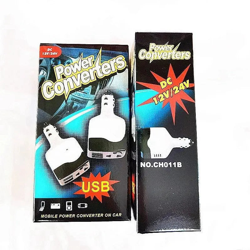 Car cigarette lighter charger with USB port for mobile phone charging