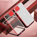 Lens sliding iPhone case in a contrasting colour with the rear camera cover open.