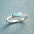 Silver geometric line ring for women, unisex alloy ring with electroplated finish, sizes 5 to 11