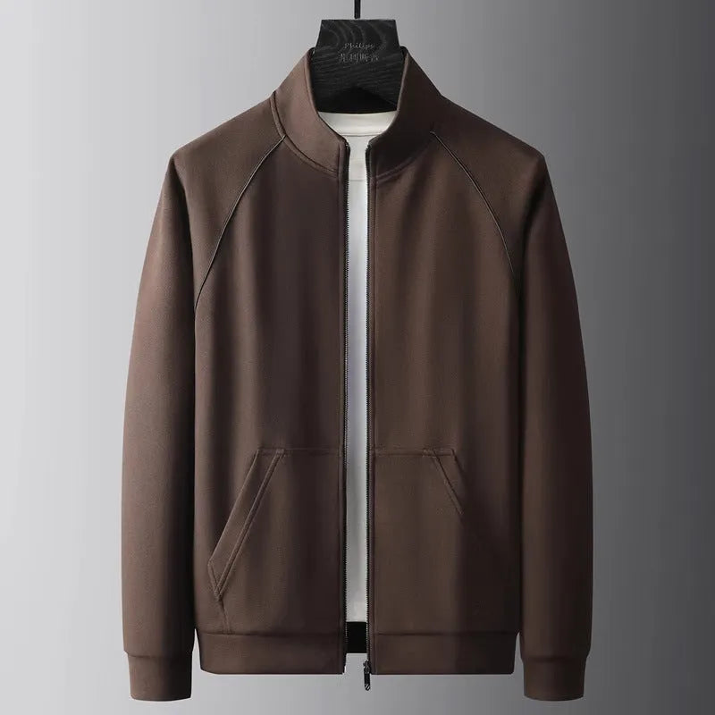 Stand collar sports suit with slim fit, polyvinyl alcohol fibre fabric, coat and pants set for 45-102.5kg weight range