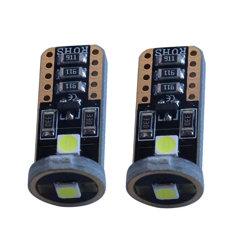 LED car light bulb with blackboard white housing and 6000K white illumination