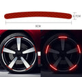 20-piece car wheel reflective stickers in arc shape with 11 colour options including fluorescent and luminous variants on wheel hub