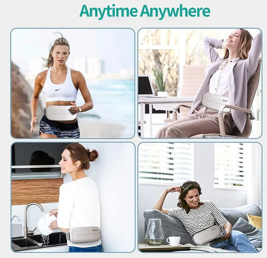White Tummy Machine abdominal trainer with adjustable resistance levels and non-slip handles
