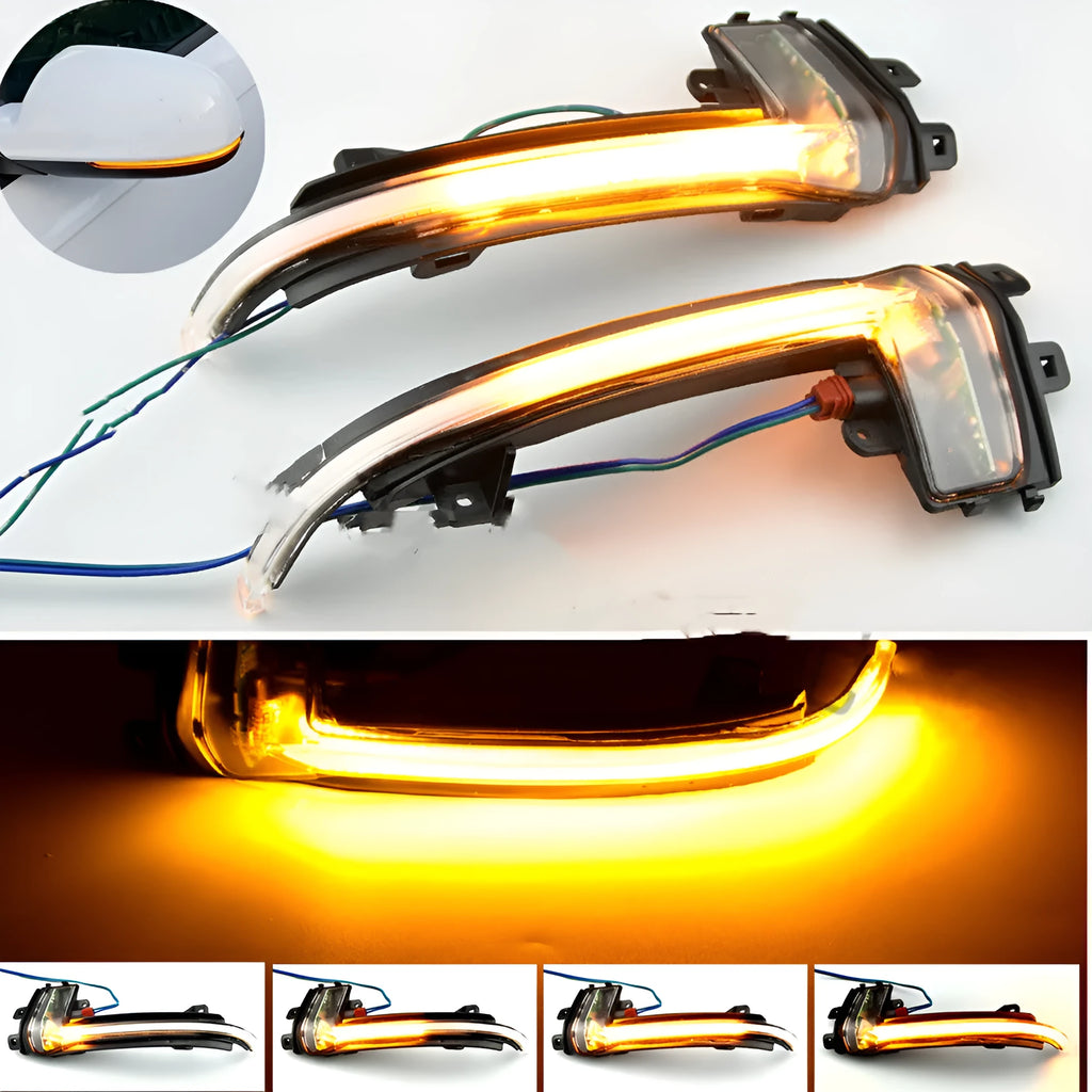 Dynamic LED mirror turn signal indicator for Audi B8 and B8.5 vehicles