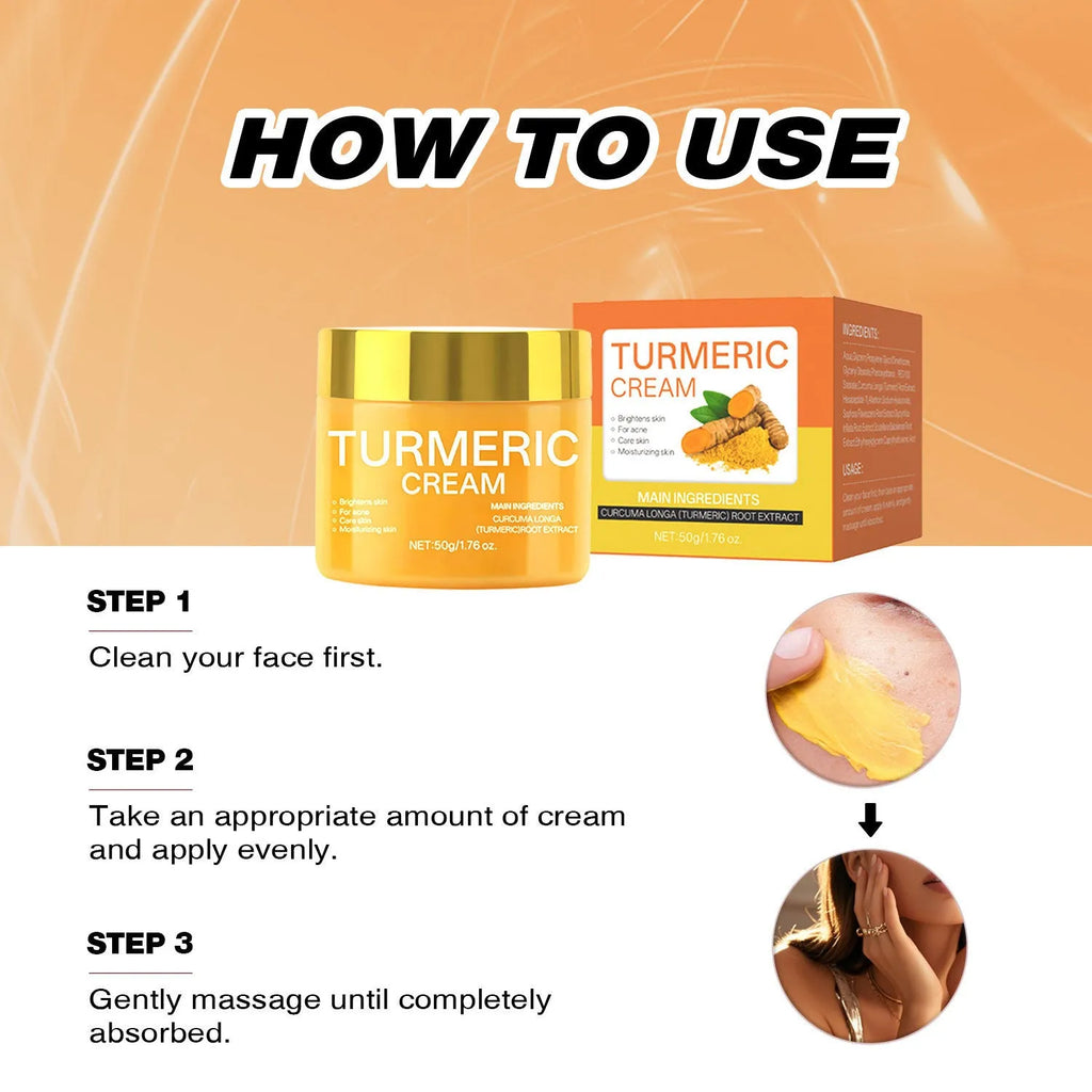 50g moisturising cream in a 53mm x 53mm x 48mm jar for skin brightening and hydration.