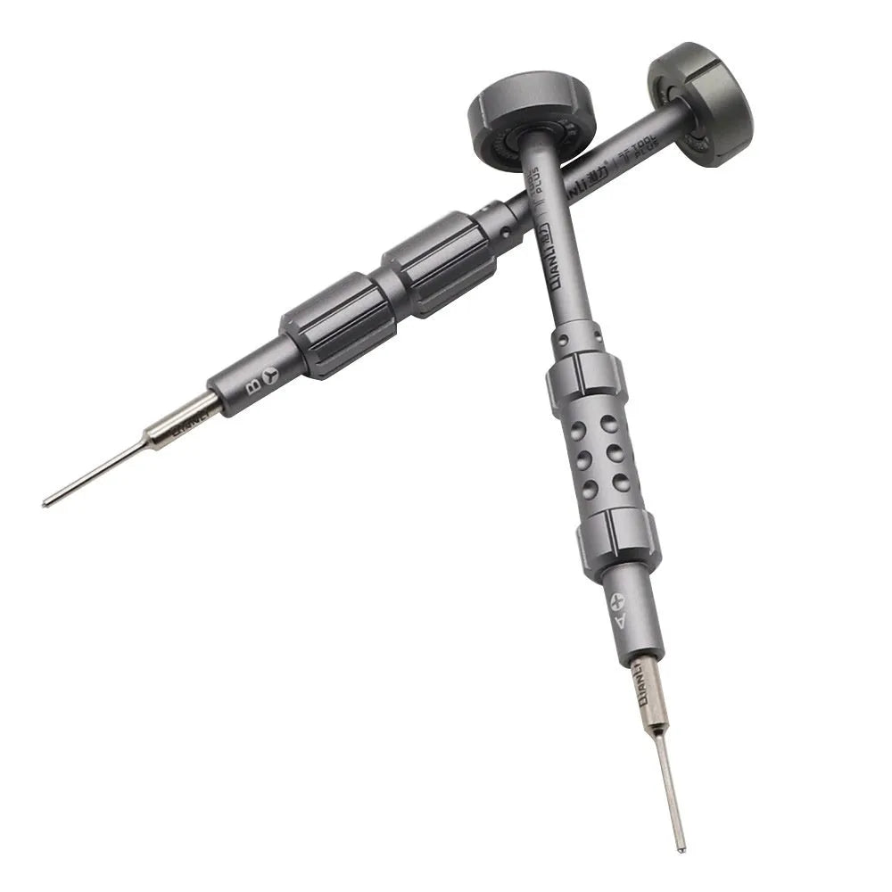 Grenade-shaped aluminium handle screwdriver with multiple head types for iPhone repair