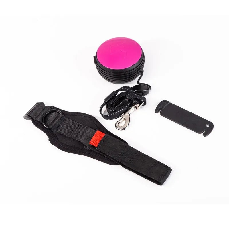 Pet Holding Hands automatic retractable dog leash in vibrant orange with 3-metre length and explosion-proof design