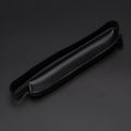 PU leather office pencil case measuring 16.5cm long in beige grey, black, and crocodile pattern colours