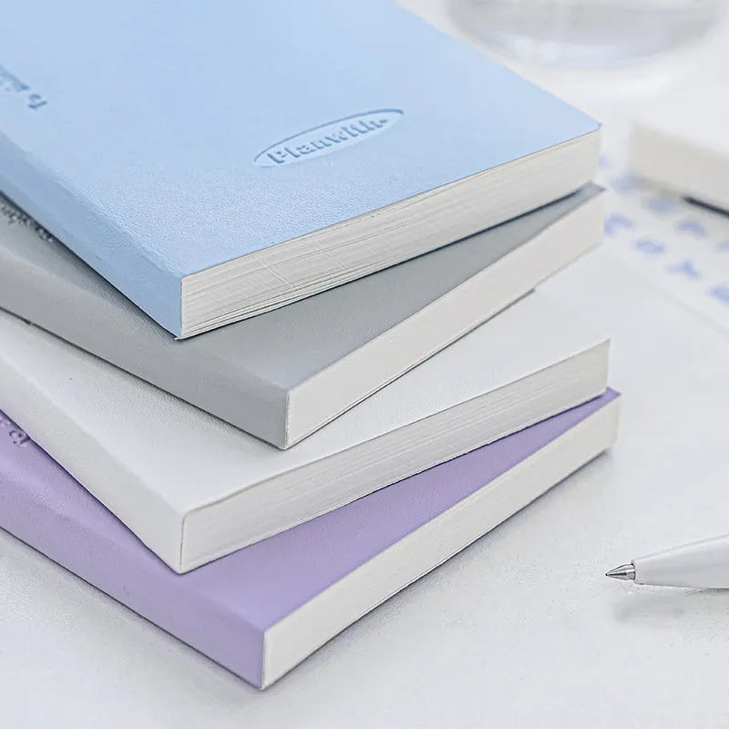 Embossed simple visual meter book with 80 pages of 100g white cow paper, showing cover colour options