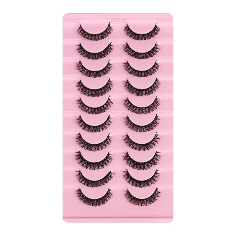 DD curve thick false eyelashes, handmade advanced fibre, ten pairs, DH06 H5 mixed and DH065