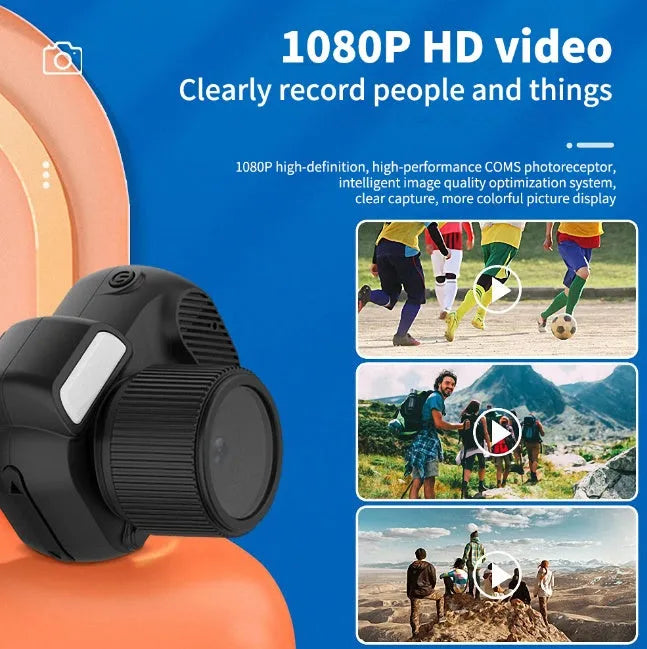 Black Y3000 HD outdoor sports camera with 0.96-inch display screen showing recording interface