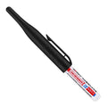 Quick-drying oil pen for woodworking in black, red, blue, and green, showing 15.2cm length.