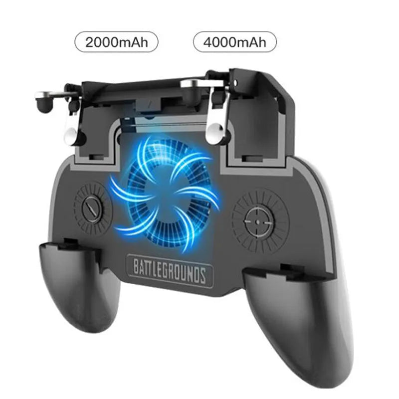 Mobile game controller with USB connector and aluminium alloy finish for smartphone gaming