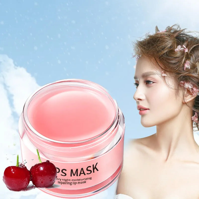 Boxed 20-30g lip mask skincare product for moisturising and nourishing dry lips.