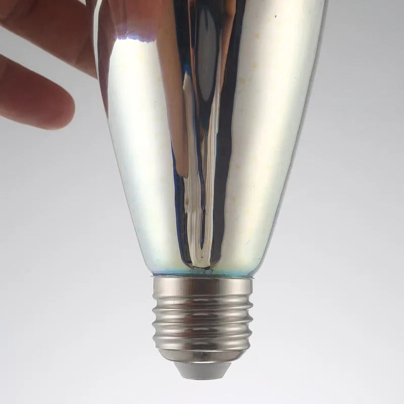 3D decorative LED light bulb projecting a firework pattern with E27 base