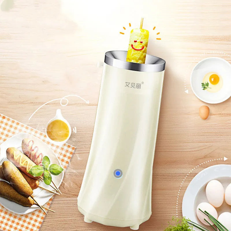 Beige multifunctional mini breakfast machine with automatic function for compact kitchens