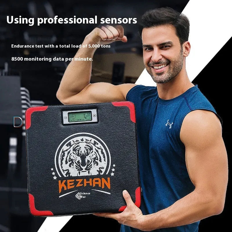 Smart boxing training sandbag with hanging-type dynamometer and PU focus mitts