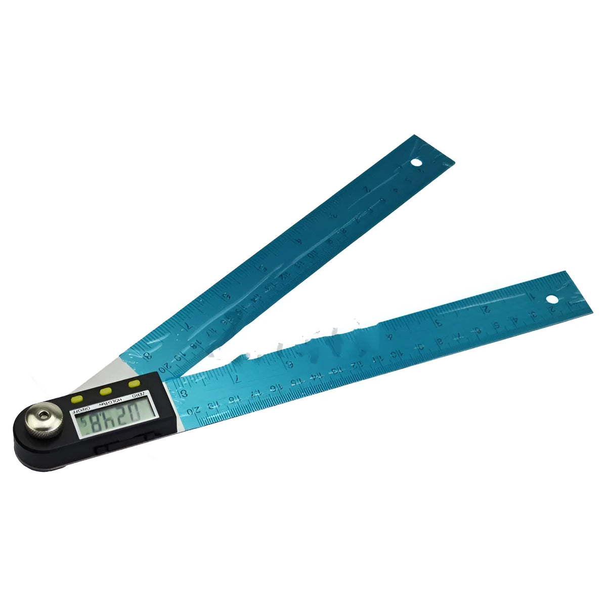 Stainless steel digital angle ruler and protractor with electronic display, 0-360 degree range, 200mm/300mm/500mm, 250g