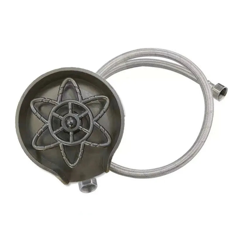 Black plastic household press type high pressure automatic cup washer with high pressure wash feature