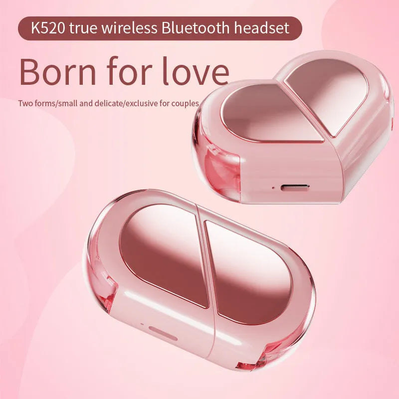 Creative rotatable K520 Bluetooth wireless headset in black, white, and pink colours.