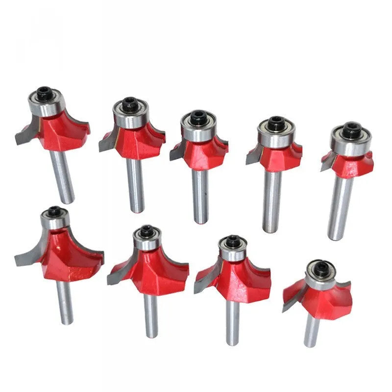 Carbide slotting cutter trimming machine cutter head with 6mm or 6.35mm straight handle for woodworking
