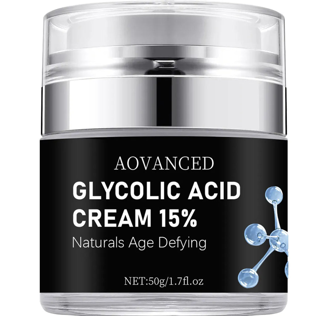 50g jar of salicylate exfoliating cream for smallpox marks, a nourishing moisturiser.