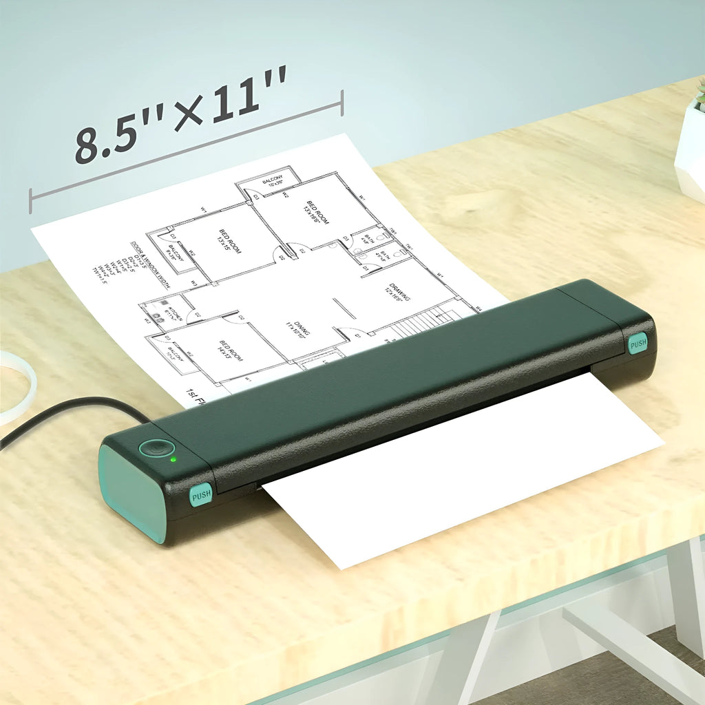 Phomemo M08F A4 portable wireless thermal printer in multiple colour options