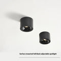 Round surface-mounted adjustable ultra-thin spotlight ceiling light in aluminium shell