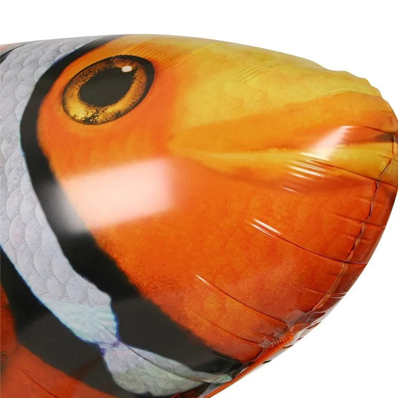 Remote control shark toy inflatable with helium, 57 inches long, for indoor flight using infrared control