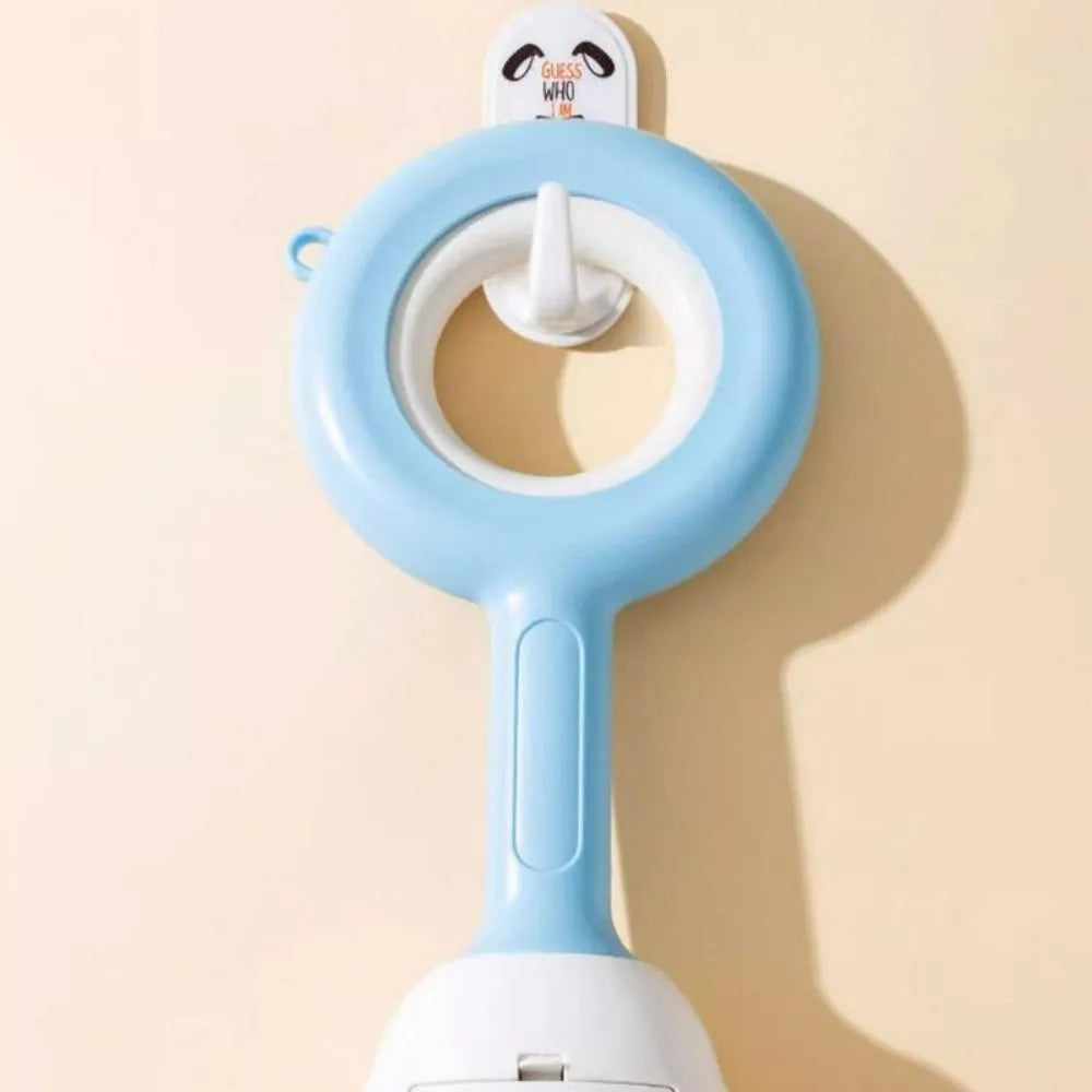 Cloud-shaped jaw dog pooper scooper in white blue colour with comfortable grip handle