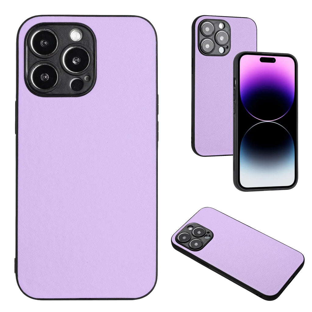 Samsung Galaxy leather-style TPU PU phone case in solid colour with all-inclusive drop-resistant protection