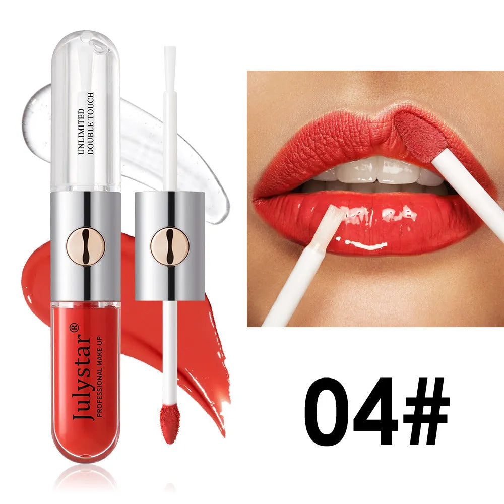 Women's moisturising lip gloss in 6ml size showing colour variety across nine different style options