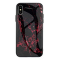 Clear marbled glass shell TPU protective case for Huawei phone with cute cartoon patterns in multiple colours.
