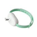 Interactive cat collar with laser pointer and adjustable nylon strap in green colour