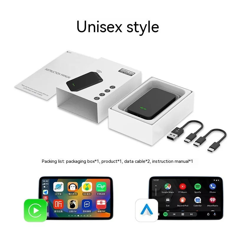 Car audio video entertainment conversion box with ABS PC housing measuring 76 × 43 × 12.3mm
