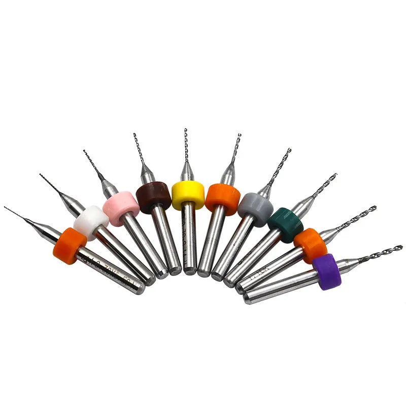 Tungsten steel PCB drill bits with 3.2mm shank for circuit board drilling applications
