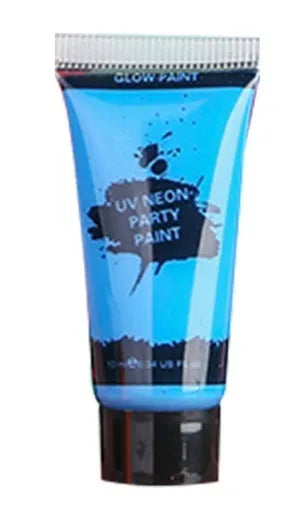 25ml tubes of neon face and body paint in six colours: red, yellow, green, purple, orange, pink