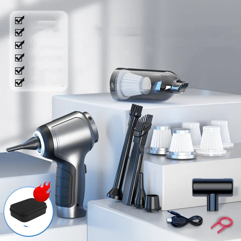 Brushless handheld vacuum cleaner with 12000Pa suction for car and home cleaning applications