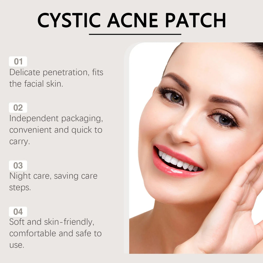 Pack of 9 acne treatment microneedle patches containing tea tree oil and Centella asiatica