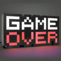 Game Over game atmosphere light with LED, PVC shade, 110V button switch, USB style and Photo Colour option