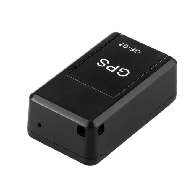 Anti-lost tracking alarm GF07 black ABS device with SOS alarm, 35x20x14mm, lithium battery
